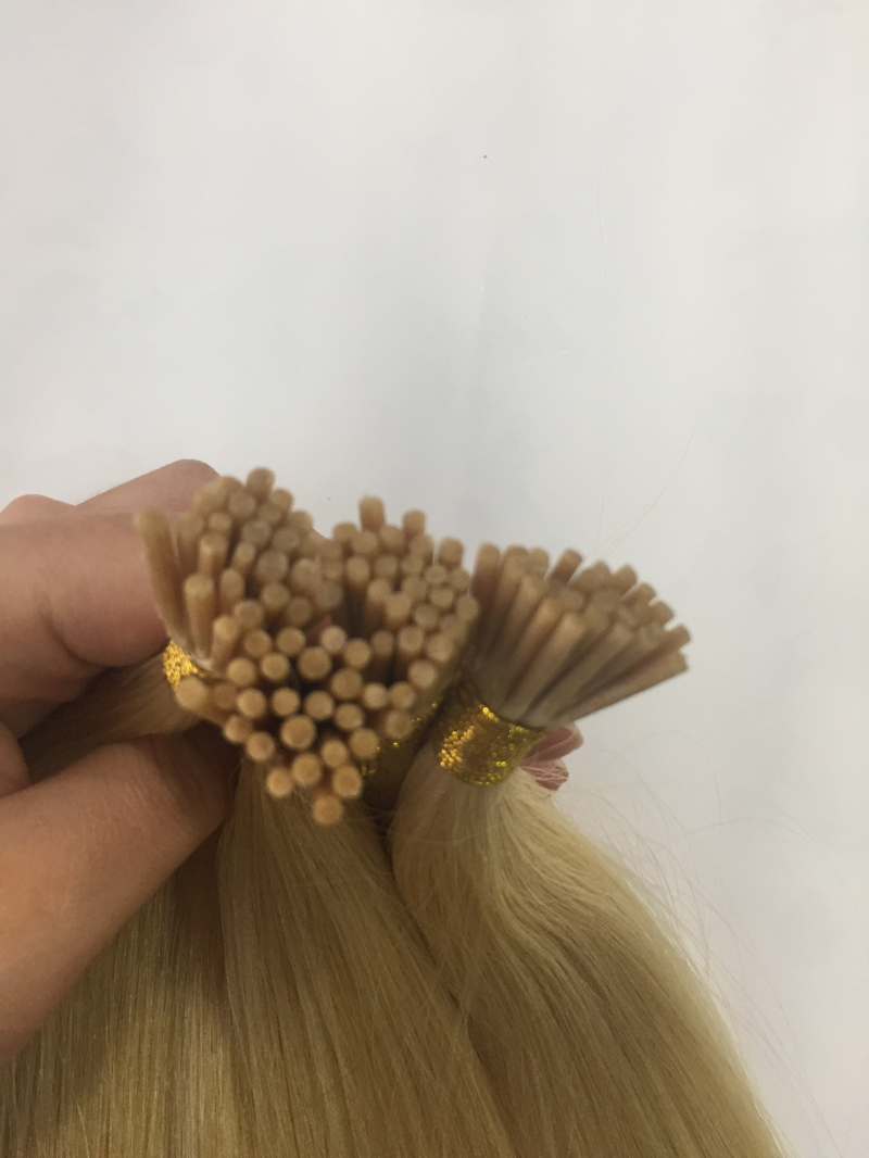 Cheap Human Hair Online Virgin  613 Blonde Hair Weave I Tip Hair Extensions YL175